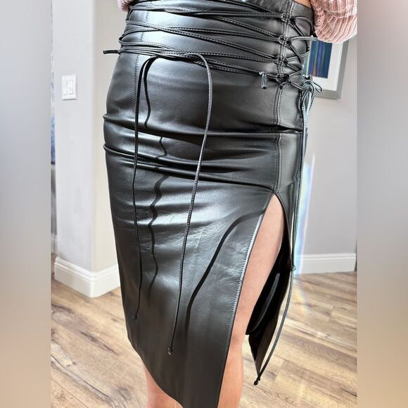 Sexy leather-like skirt brand 16arlington - Picture 6 of 6